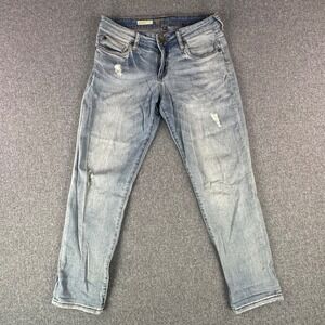 KUT from the Kloth Jeans‎ Womens 6P Boyfriend Blue Distressed SP094PG9